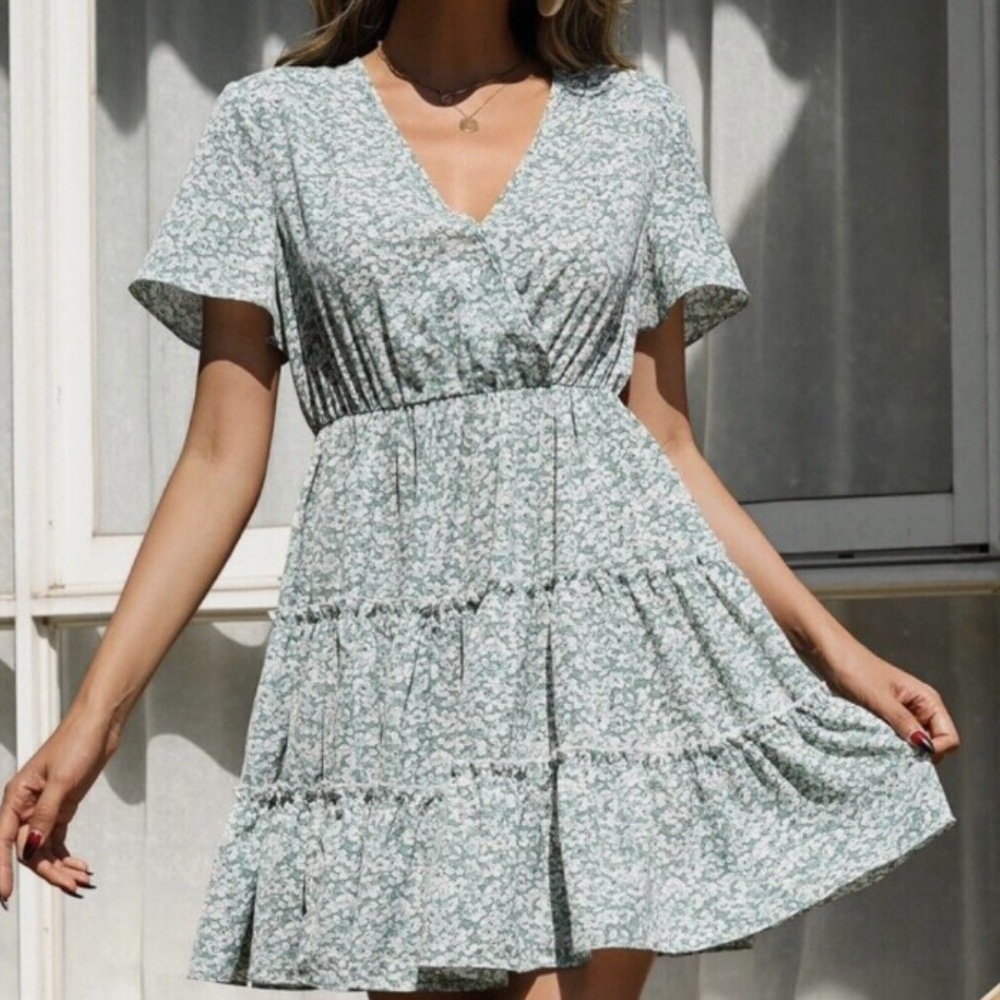 SHEIN Floral Elegant Mini Dress